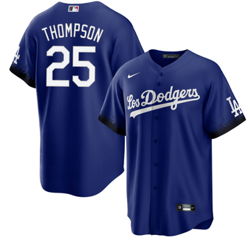 Trayce Thompson Los Angeles Dodgers royal jersey