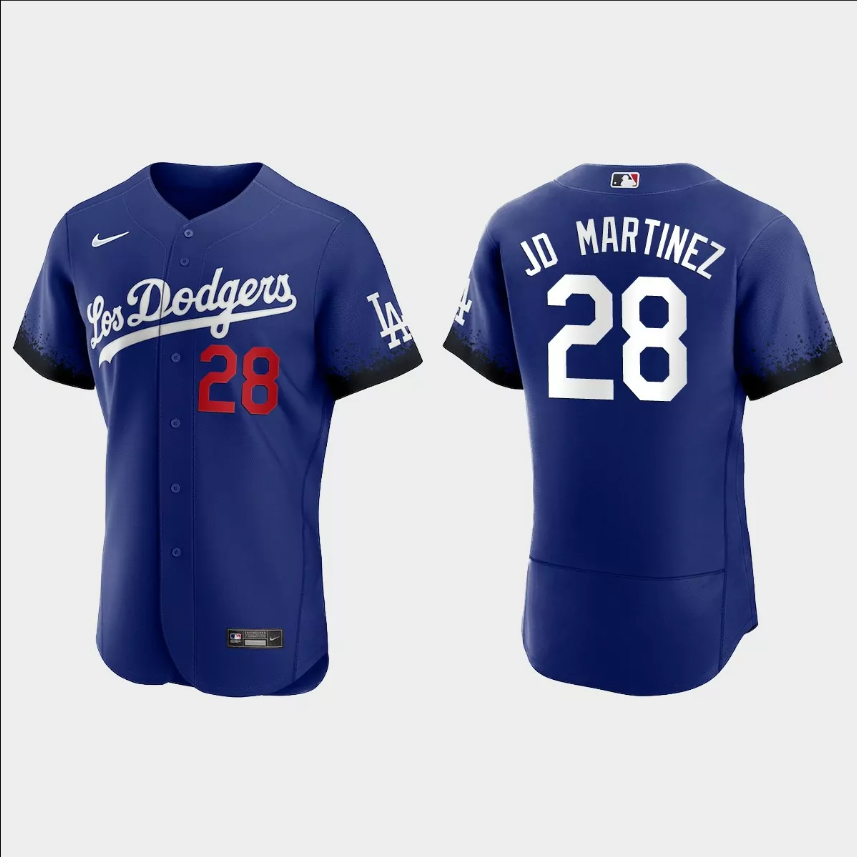 J.D. Martinez Los Angeles Dodgers royal jersey