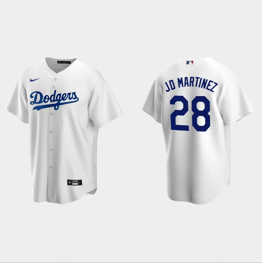 J.D. Martinez Los Angeles Dodgers white jersey