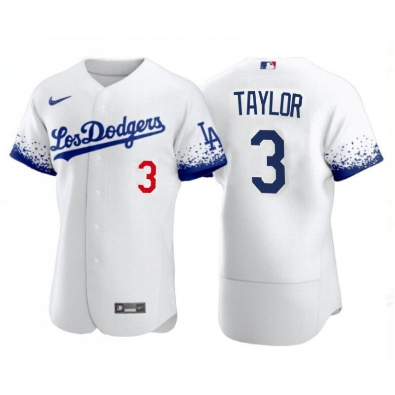Chris Taylor Los Angeles Dodgers white City Connect jersey