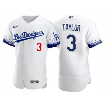 Chris Taylor Los Angeles Dodgers white City Connect jersey