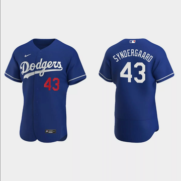 Noah Syndergaard Los Angeles Dodgers blue jersey