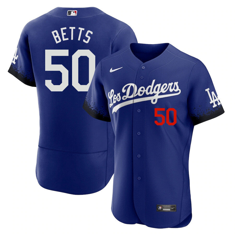 Mookie Betts Los Angeles Dodgers royal City Connect jersey