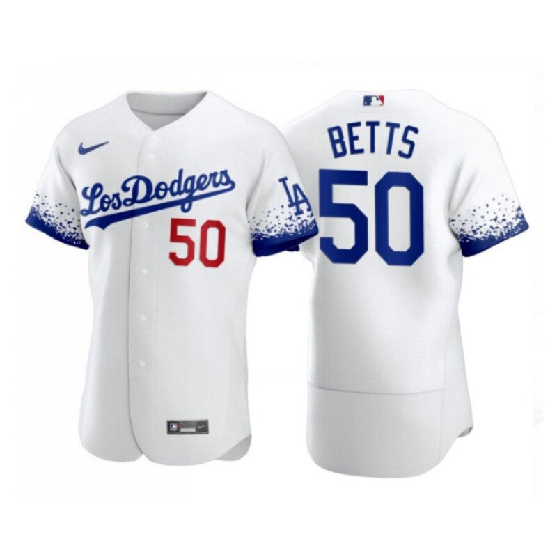 Mookie Betts Los Angeles Dodgers white City Connect jersey