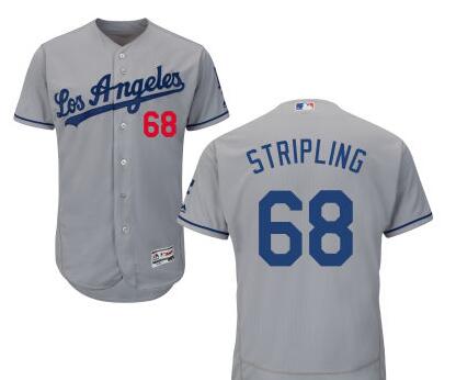 Ross Stripling Los Angeles Dodgers gray jersey