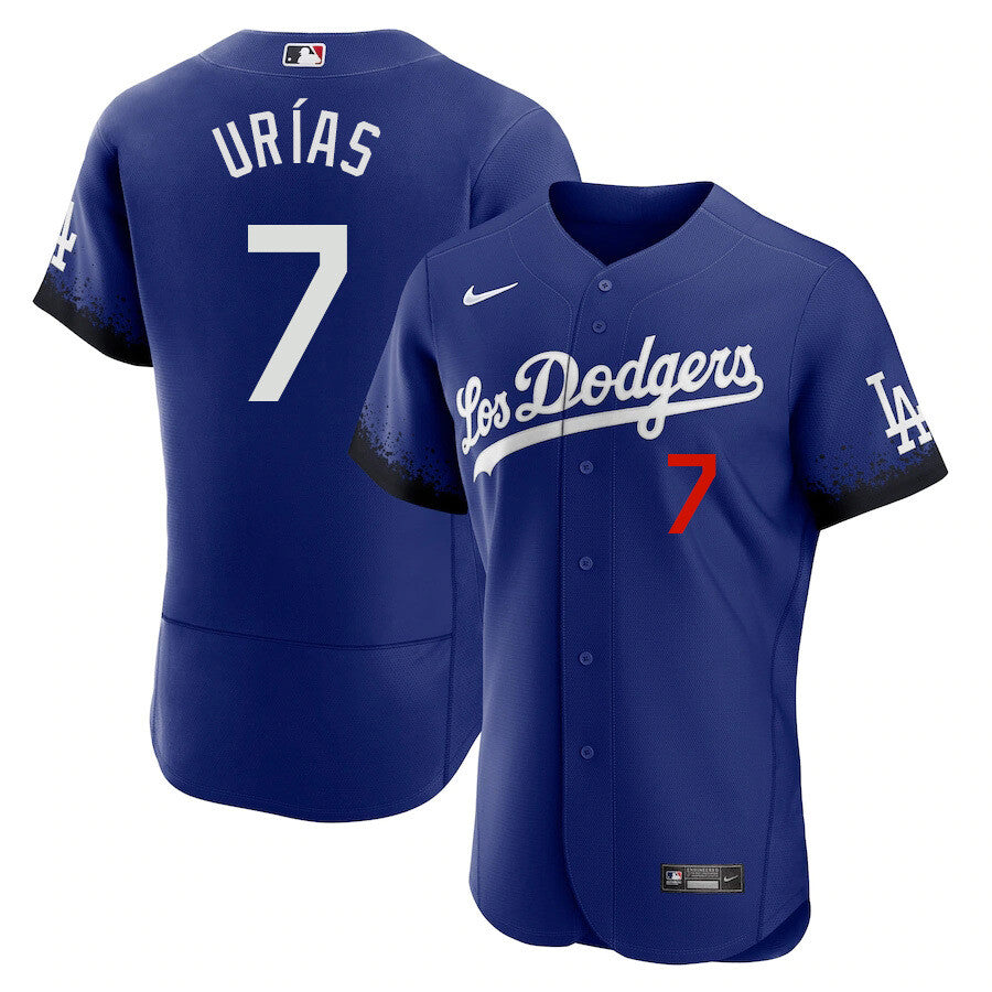 Julio Urias Los Angeles Dodgers royal City Connect jersey