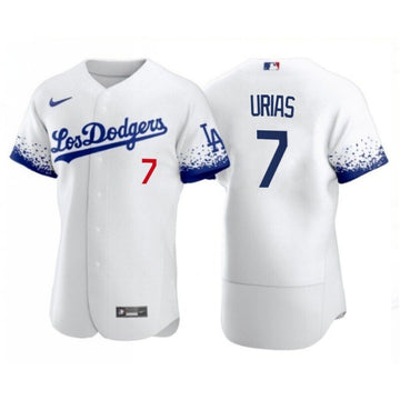 Julio Urias Los Angeles Dodgers white City Connect jersey