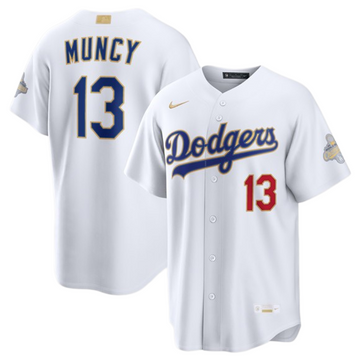 Max Muncy Los Angeles Dodgers white jersey