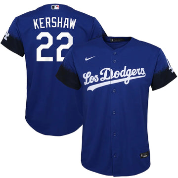 Clayton Kershaw Nike Los Angeles Dodgers royal City Connect jersey