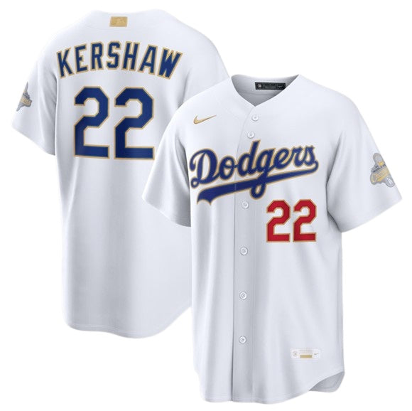 Clayton Kershaw Los Angeles Dodgers white jersey