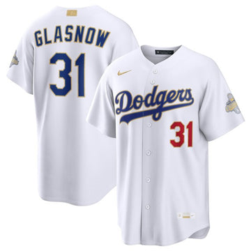 Tyler Glasnow Los Angeles Dodgers white jersey