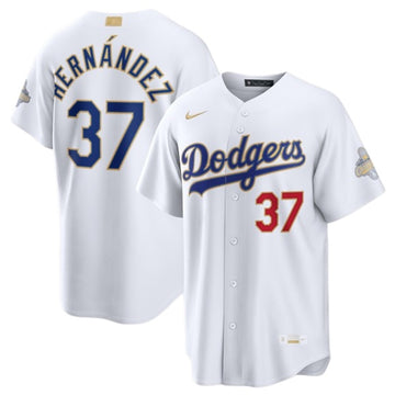 Teoscar Hernández Los Angeles Dodgers white jersey