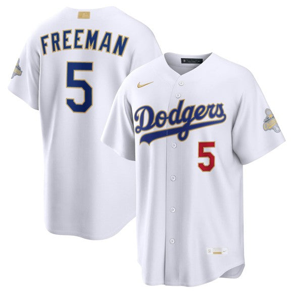 Freddie Freeman Los Angeles Dodgers white jersey