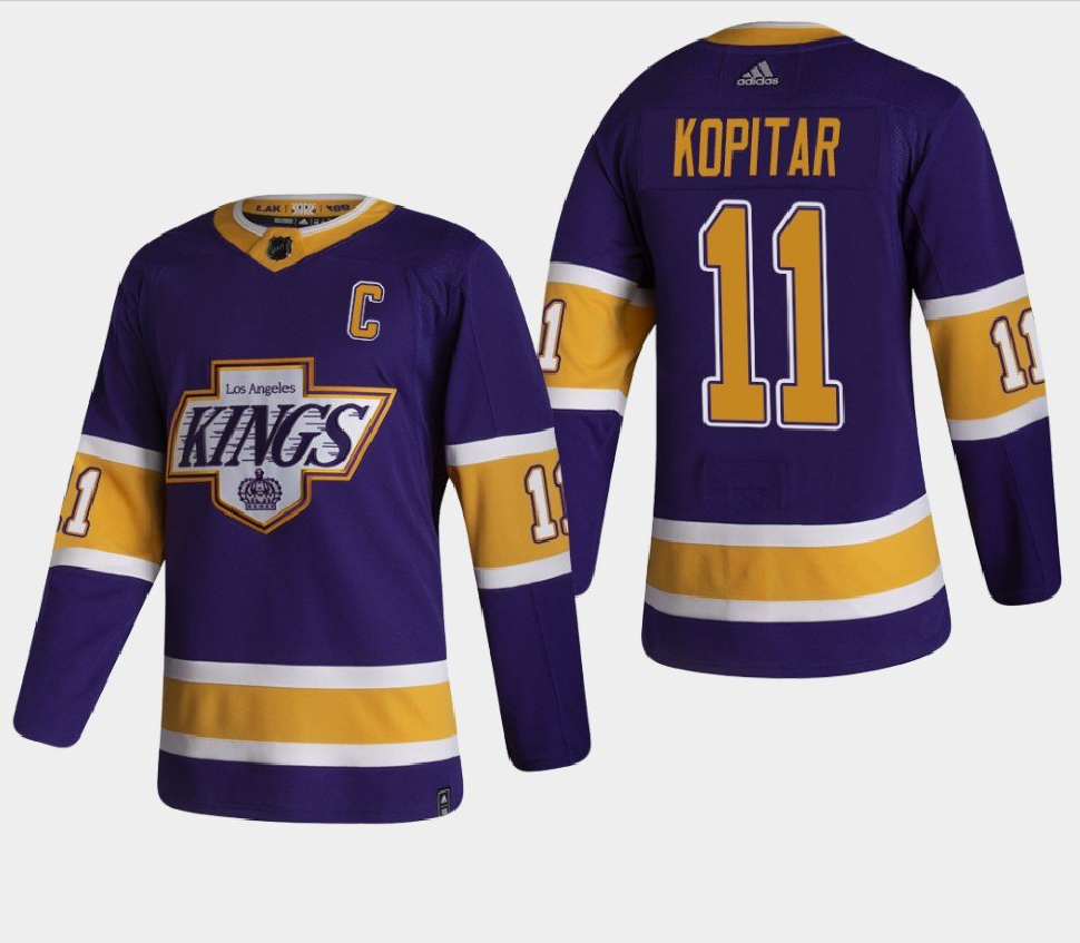 Anze Kopitar Los Angeles Kings black Reverse Retro jersey