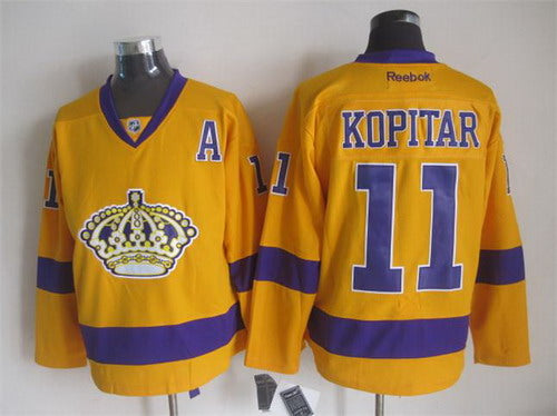 NHL Anze Kopitar Los Angeles Kings yellow jersey