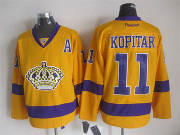 NHL Anze Kopitar Los Angeles Kings yellow jersey