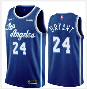 Kobe Bryant Los Angeles Lakers blue Classic jersey