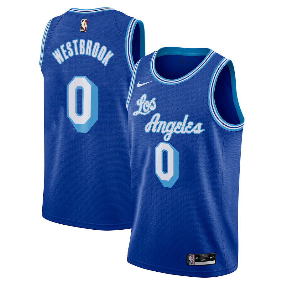 Russell Westbrook Los Angeles Lakers blue jersey