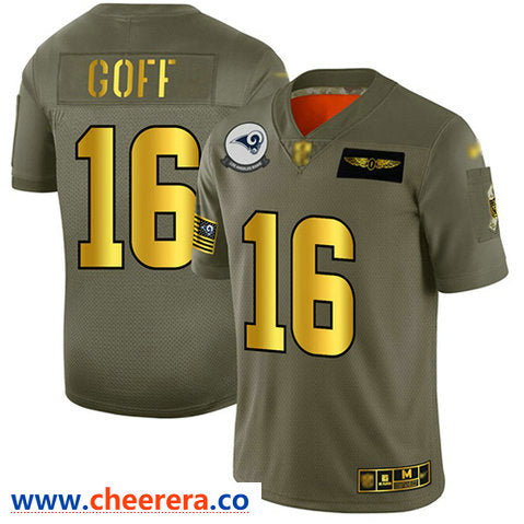 Jared Goff Los Angeles Rams camo Salute To Service jersey
