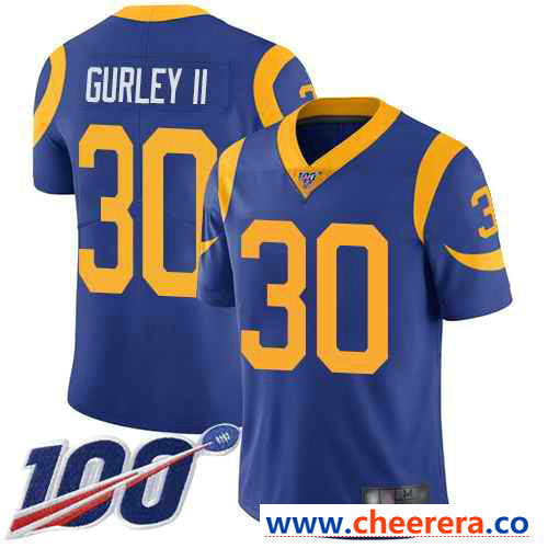 Todd Gurley II Los Angeles Rams royal Vapor jersey
