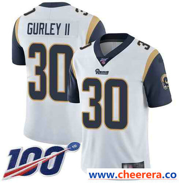 Todd Gurley II Los Angeles Rams white Vapor jersey