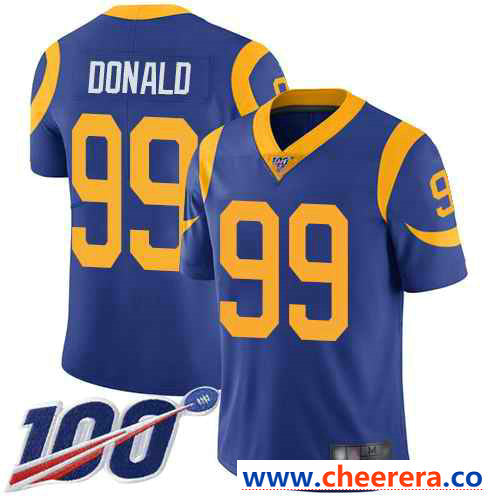 Aaron Donald Los Angeles Rams royal Vapor jersey