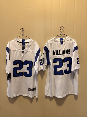 Kyren Williams Los Angeles Rams white Vapor jersey