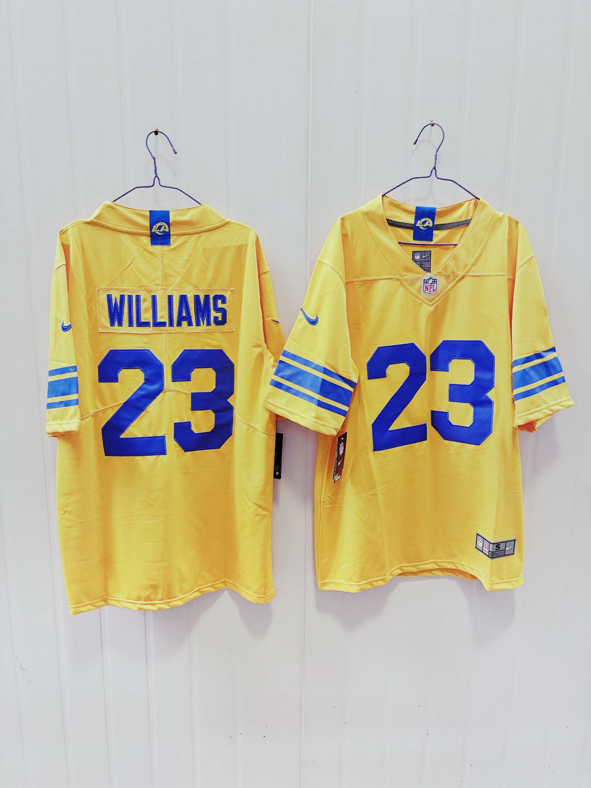 Kyren Williams Los Angeles Rams yellow Vapor jersey