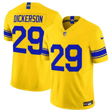 Eric Dickerson Los Angeles Rams yellow Vapor jersey