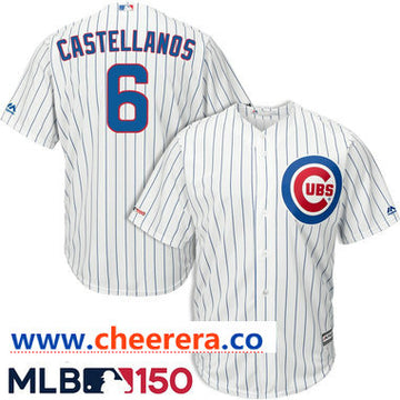 MLB Nick Castellanos Chicago Cubs white jersey