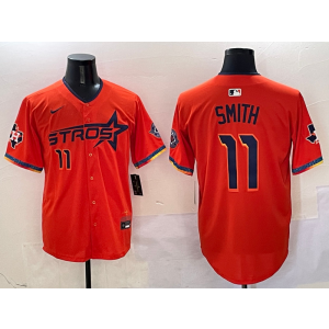 MLB Houston Astros orange jersey