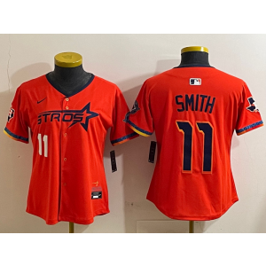 MLB Houston Astros orange jersey