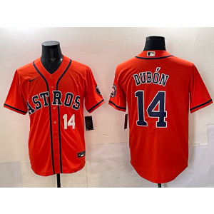 MLB Houston Astros orange jersey