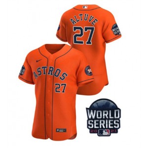 MLB Houston Astros orange jersey