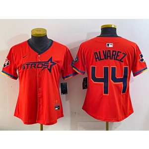 MLB Houston Astros orange jersey