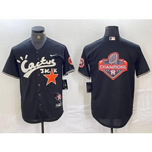 MLB Blank Houston Astros black jersey