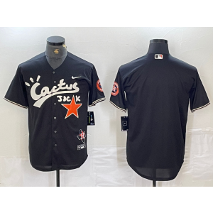 MLB Blank Houston Astros black jersey