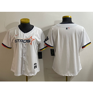 MLB Blank Houston Astros white jersey