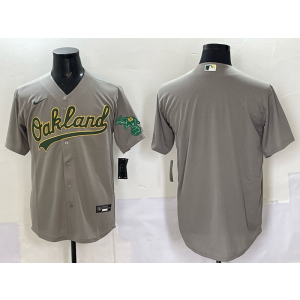 MLB Blank Oakland Athletics grey jersey