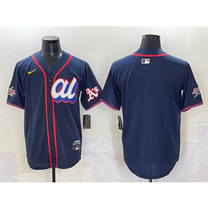 MLB Athletics Blank American League All-Star navy jersey