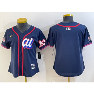 MLB Athletics Blank American League All-Star navy jersey