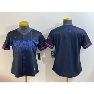 MLB Blank Toronto Blue Jays black jersey