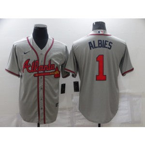 MLB Atlanta Braves grey jersey