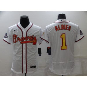 MLB Atlanta Braves white jersey