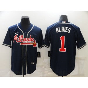 MLB Atlanta Braves navy jersey