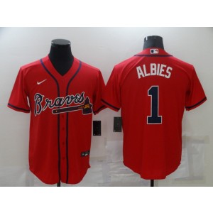 MLB Atlanta Braves red jersey