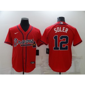 MLB Atlanta Braves red jersey