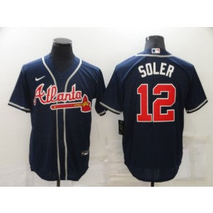 MLB Atlanta Braves navy jersey