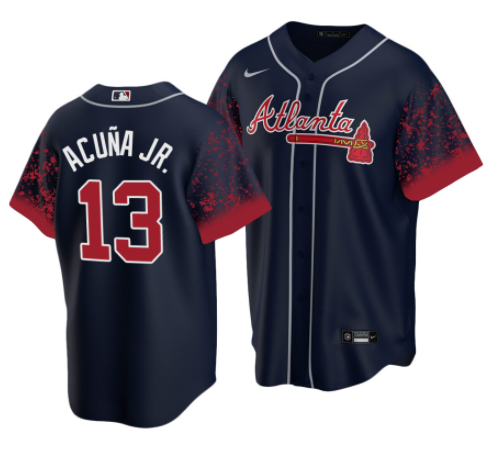 MLB Atlanta Braves navy City Connect jersey