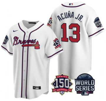 MLB Atlanta Braves white jersey